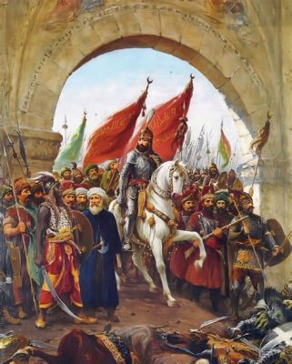  Fatih Sultan Mehmed'in Fetih Hatırası Tablosu: Büyük bir Zaferin Renkli Yansıması ve Tarihin Ölümsüzleşmesi!